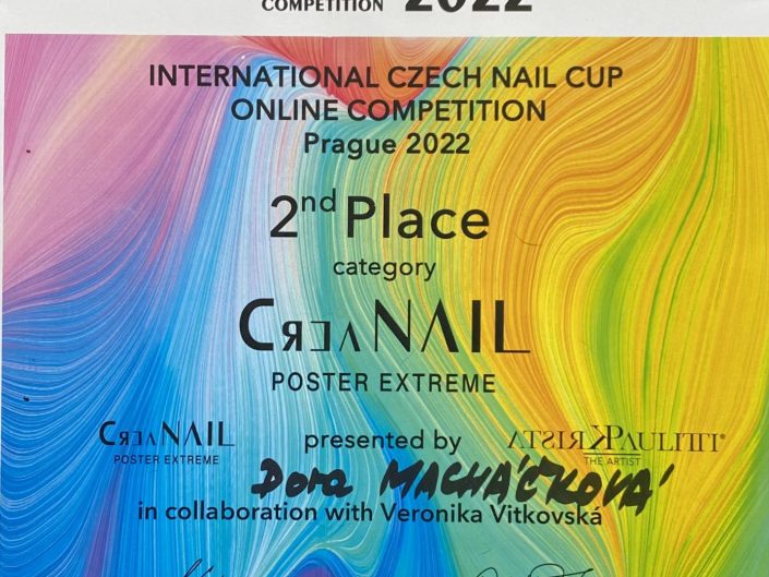 Certifikát, draconis, extreme nail, nehty certifikát, nehtový design, nehty praha, školení na nehty, training, nail training
