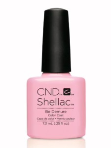 Be Demure cnd shellac