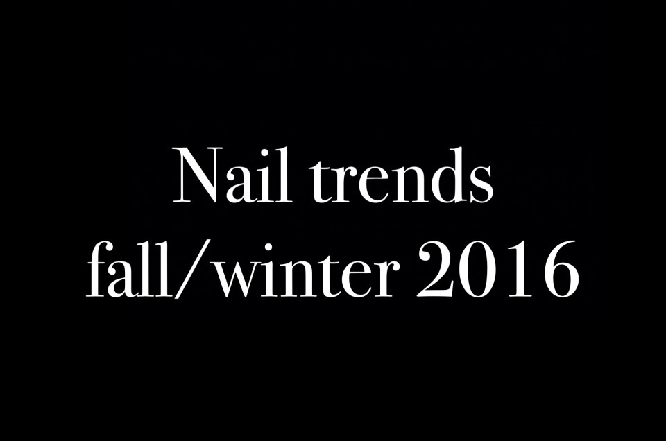 trendy manikúra podzim/zima 2016
